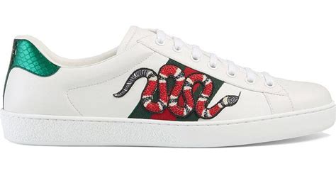 scarpe gucci aceprezzi|gucci ace water snake embroidered.